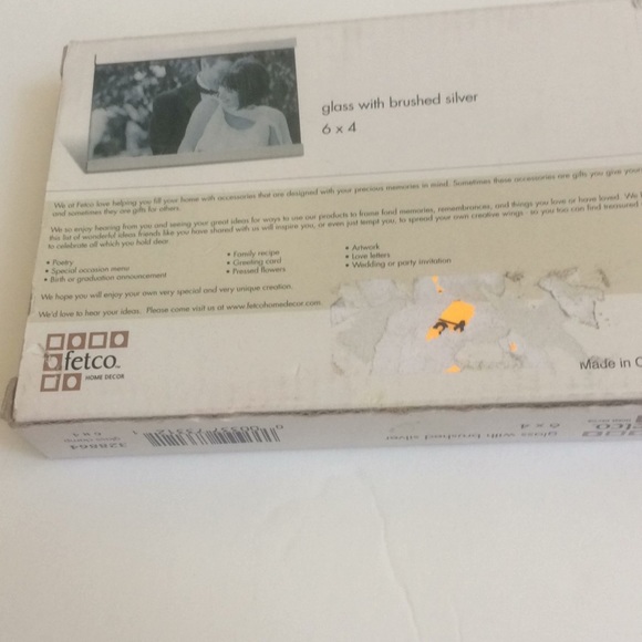 Nib fetco Home Decor 6” x 4” Picture Frame - Picture 3 of 3